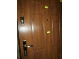 Drzwi zewnętrzne JUWENT 90P orzech/złoty dąb  wzór STR 21  nr 257/c